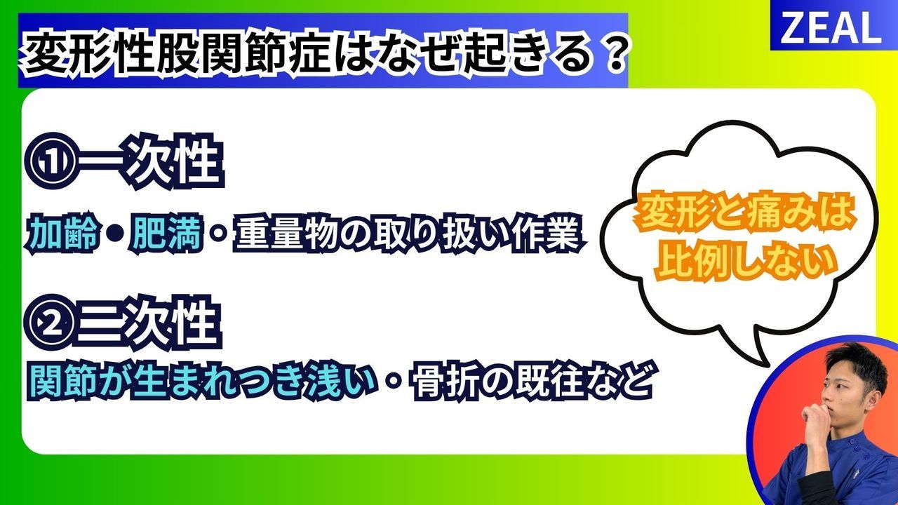 変形性股関節症の原因｜玉野市ジール鍼灸整骨院