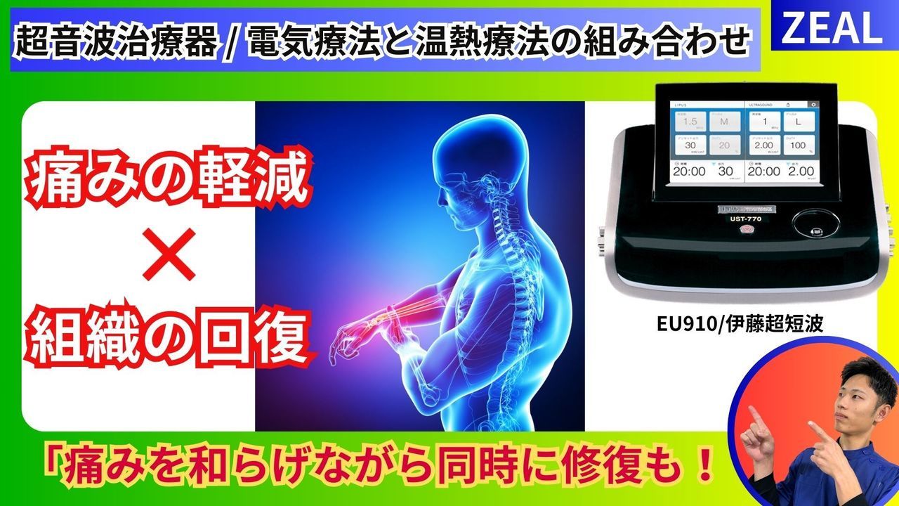 腱鞘炎（ばね指・ドケルバン病）に対する超音波の使用方法｜玉野市ジール鍼灸整骨院
