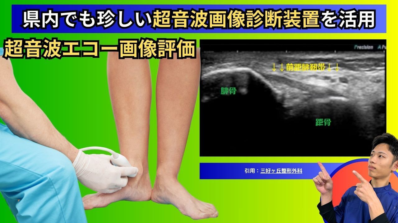 後脛骨筋腱障害の超音波画像検査